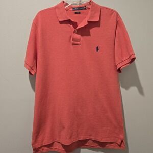 Polo Ralph‎ Lauren Polo Shirt Mens Slim Fit Large Casual